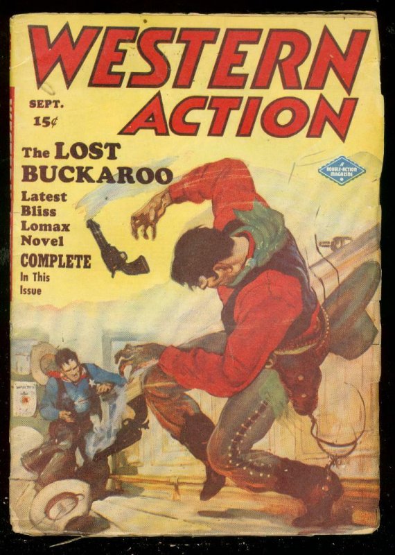 WESTERN ACTION SEPT 1948-PULP-BLISS LOMAX-BAR GUNFIGHT VG