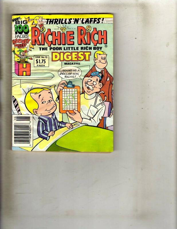 Lot of 8 Richie Rich Digest Pocket Books #1 2 4 5 12 13 17 18 WS15