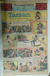 Tarzan Sunday Page #468 Burne Hogarth from 2/25/1940 Very Rare ! Full Page Size