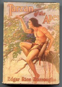 MAG: TARZAN OF THE APES-EDGAR RICE BURROUGHS-1943 HARD BACK