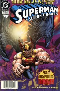 Action Comics #757 (Newsstand) FN ; DC | Superman One-Man JLA 3 Walter Simonson