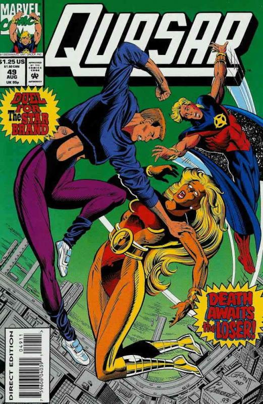 Quasar #49 VG; Marvel | low grade comic - save on shipping - details inside