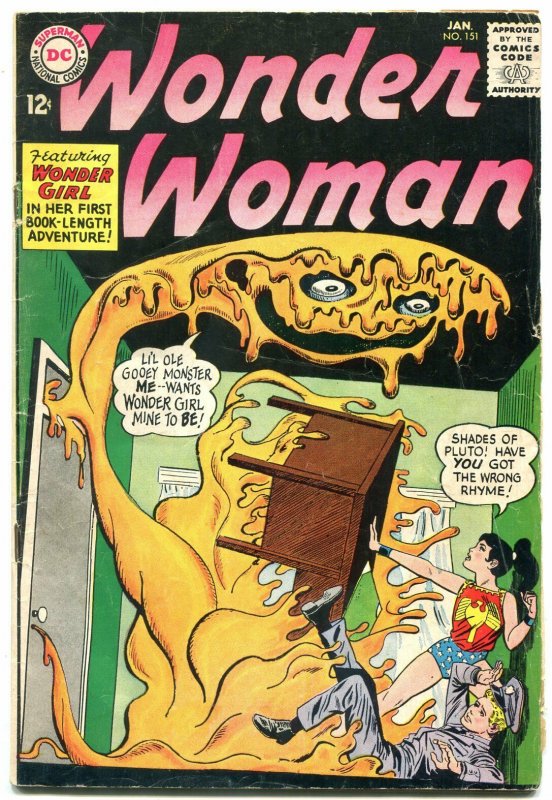 Wonder Woman #151 1965-DC Silver Age- Wonder Girl VG