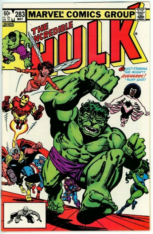 Incredible Hulk #283 (1962) - 9.4 NM *Follow the Leader/Avengers*