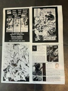 1993 Comics Value Monthly Poster #2 Marvel UK Pumping Iron Autographed Very Fine