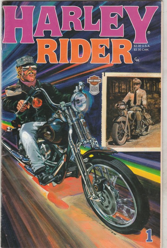 Harley Rider (1988) VF/NM high-grade, very rare motorcycle harley davidson comic