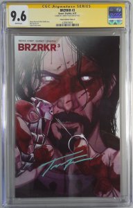 BRZRKR (BERZERKER) #3 CGC 9.6 1:15 JENNY FRISON SIGNED VARIANT INCENTIVE (SLA...