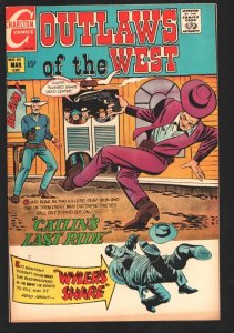 Outlaws Of The West #80 1970-Charlton-Kid Montana story & cover by Pete Moris...