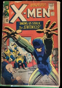 X-men #14 First Appearance Sentinels Bolivar Trask 1965 Marvel Fair Condtion