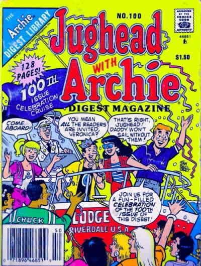 Jughead with Archie Digest Magazine #100 (Newsstand) FN; Archie | save on shippi