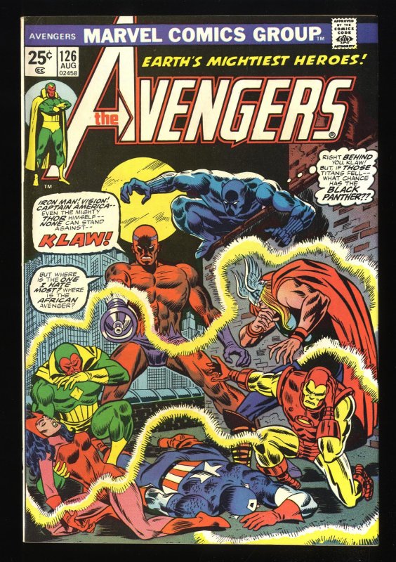 Avengers #126 FN- 5.5 Marvel Comics Thor Captain America