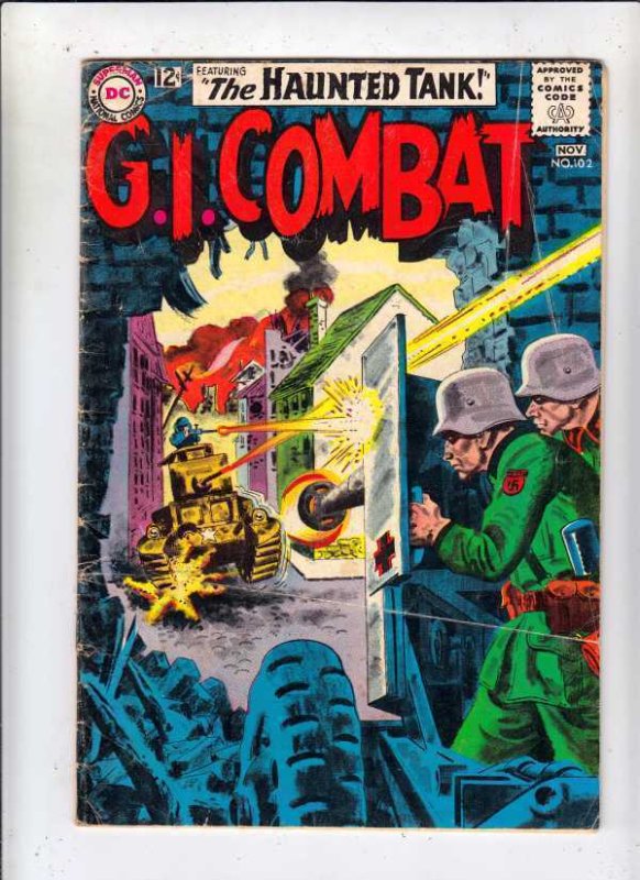 G.I. Combat #102 (Nov-63) VG  PRICE DROP!  Haunted Tank! Covell CERTIFICATE!