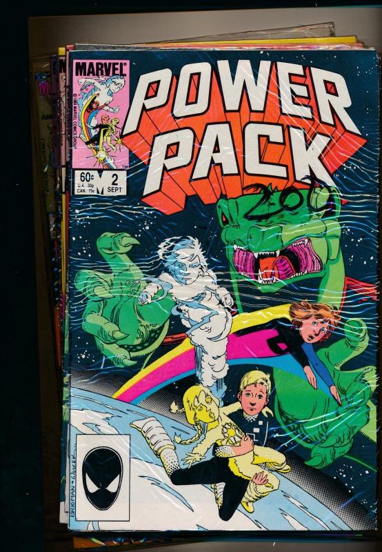 MARVEL LOT OF 10-POWER PACK #2,4,5,6,7,13,17,20,23,25 1984/85 F/VF (PF81)