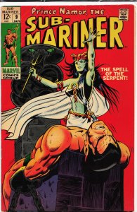 Sub-Mariner #9 (1969) Namor the Sub-Mariner [Key Issue]