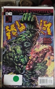 incredible Hulk # 74  2004 vol 2 Marvel disney  BIG THINGS Pt  4   iron man
