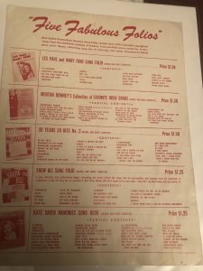 1956 Marilyn Monroe “Bus Stop Song”sheet music(from film), see my MM & books