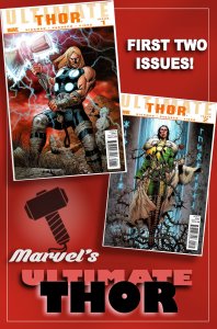 ULTIMATE THOR #1 & 2 (Late 2010) 9.0 VF/NM  Retelling the origin of THOR  & Co.!