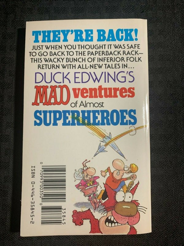 1990 MAD Almost Superheroes FVF 7.0 1st Print Paperback - Nick Meglin Collection 