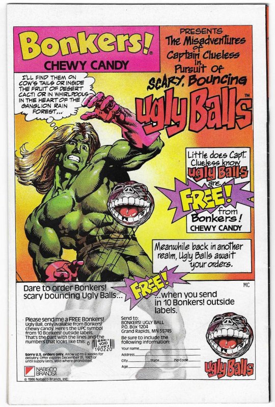 Justice #7 1987 Marvel Comics/New Universe