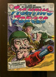 OUR FIGHTING FORCES #21 (3.5) BOUNCING BABY OF B COMPANY! 1957
