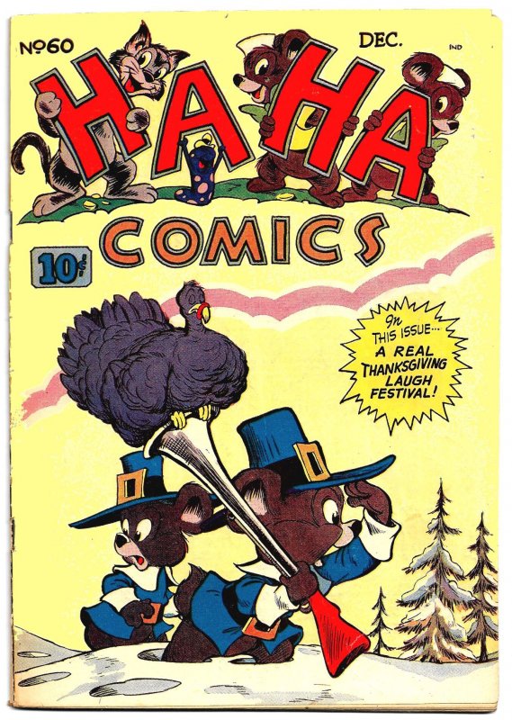 HA HA COMICS #60 & 61(1948) 4.0 VG  Holiday Issues! Disney's Hultgren & Bradbury