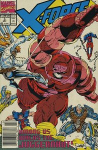 X-Force #3 (Newsstand) VF ; Marvel | Spider-Man Juggernaut Rob Liefeld