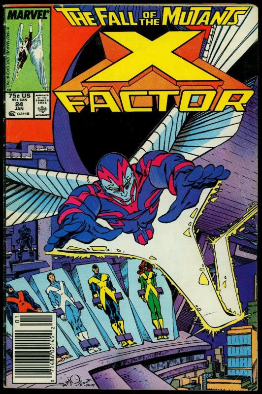 X-FACTOR #24-First ARCHANGEL!-1988-Key Issue-MARVEL VG