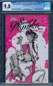 Mirka Andolfo's Sweet Paprika Black White & Pink #1 CGC 9.8 Cover A Image 2023