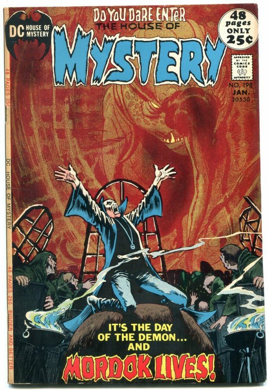 HOUSE OF MYSTERY #198 1972 DC COMICS HORROR ATOM BOMB --FN