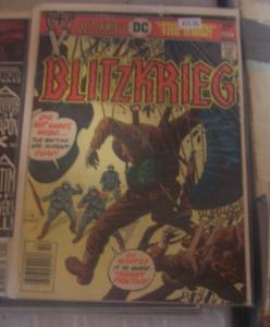 Blitzkrieg #5 (Sep-Oct 1976, DC) joe kubert art + war  LAST ISSUE