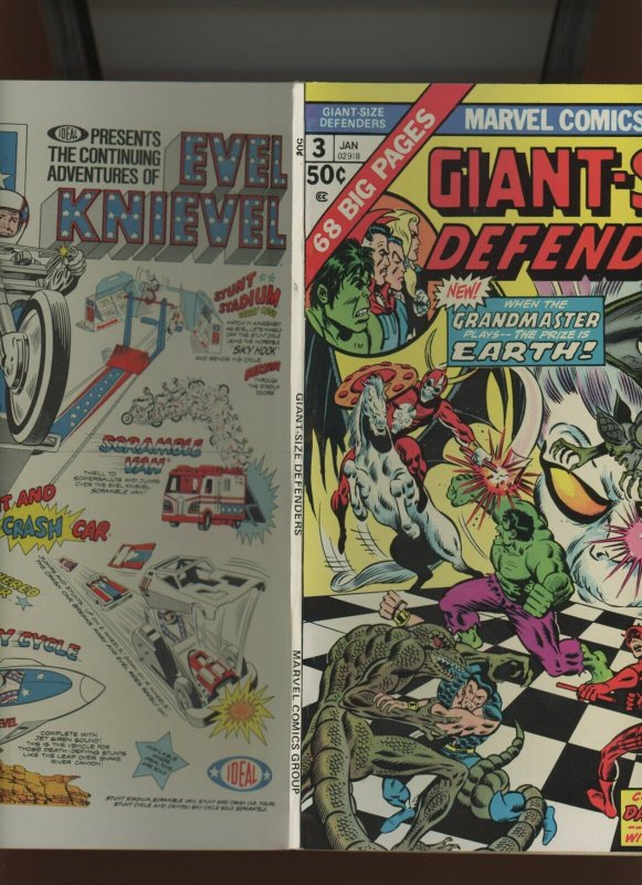 GIANT-SIZE DEFENDERS #3 KEY ISSUE! 1ST KORVAC! (8.0) 1975