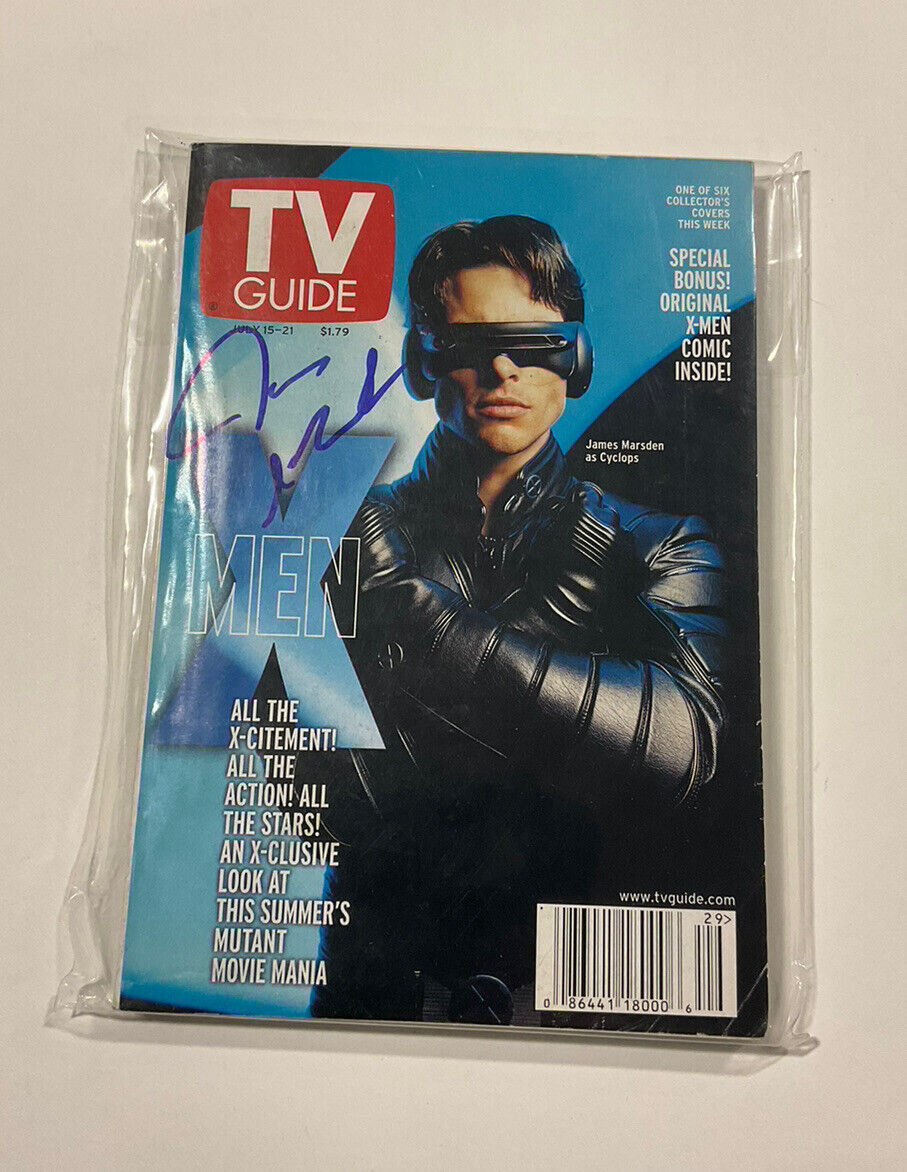 James Marsden Signed TV Guide July 1521 XMen Fine+ Fn+ 6.5 Marvel