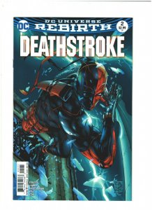 Deathstroke #2 NM- 9.2 DC Rebirth 2016 Rose app. Larry Hama