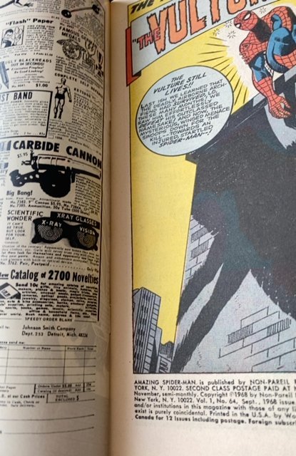 The Amazing Spider-Man #64 (1968)romita vs the vulture