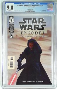 STAR WARS EPISODE 1 PHANTOM MENACE #3 PHOTO COVER 1ST FULL APP DARTH MAUL (SL...