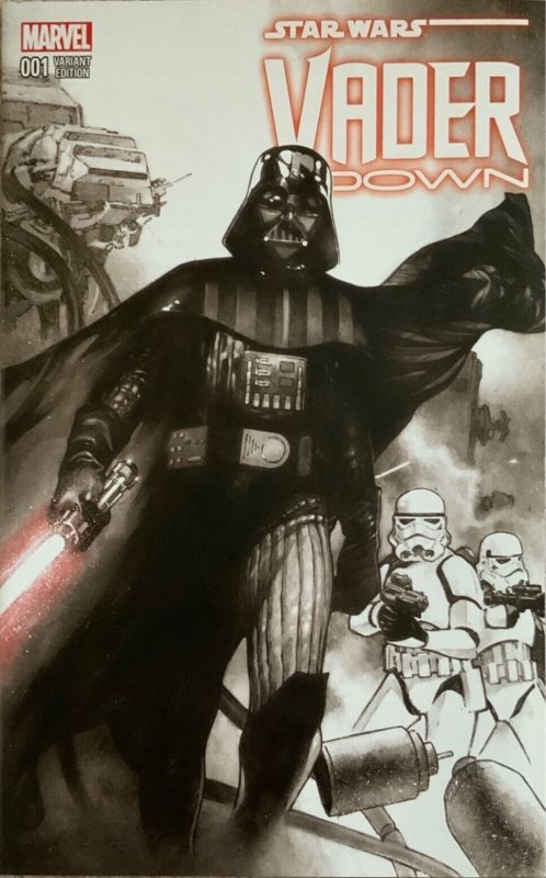 Star Wars Vader Down #1 DF Olivier Coipel Pure Line Art/BW COVERS SET W/COA.