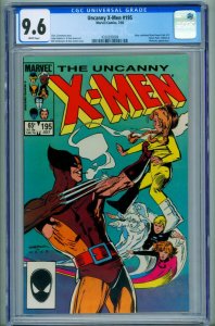 X-MEN #195-cgc 9.6-1985-MARVEL-comic book  4330293009