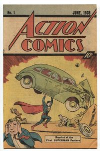 ACTION #1 (REPRINT) 1976-SUPERMAN-10 CENT-DC--RARE-