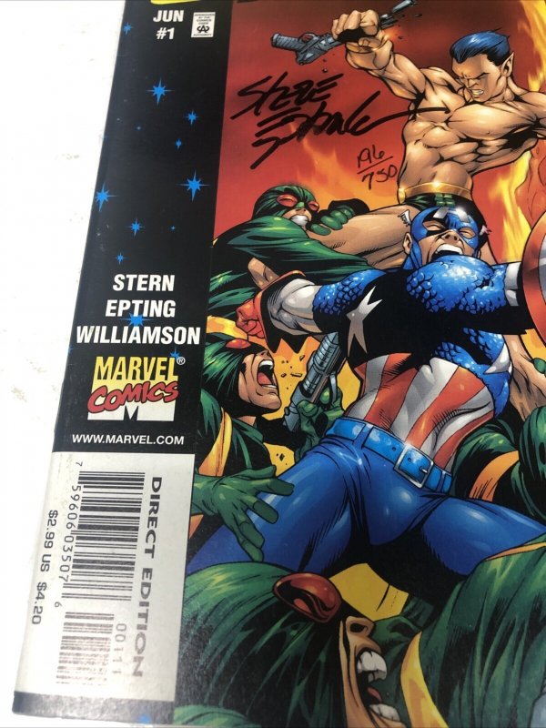 Marvel Universe (1998) 1 Variant • Marvel Comics • Signed Steve Epting • Stern
