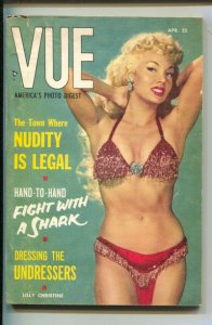 Vue 4/1955-Lilly Christine  photo cover-Clayton Moore-Cheesecake pix-swimsuit...