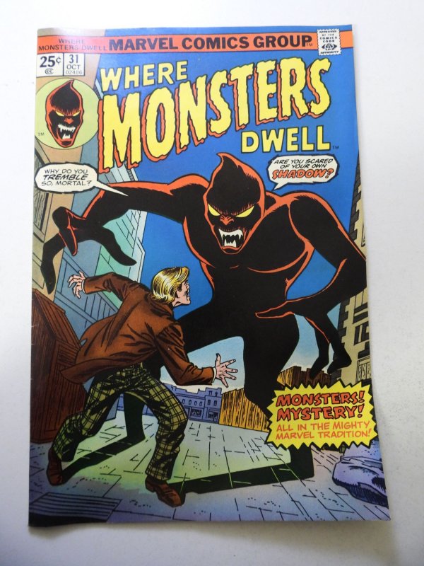 Where Monsters Dwell #31 (1974) FN Condition