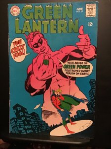 Green Lantern #61 (1968) high-grade Golden-Age Green Lantern X over key! VF/NM