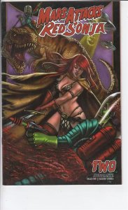 MARS ATTACKS RED SONJA (2020 DYNAMITE) #2 VARIANT CVR C STRATI