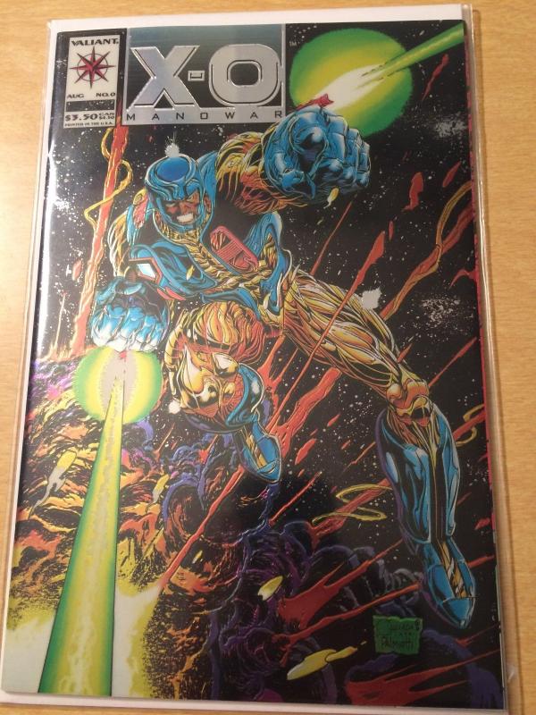 X-O Manowar #0 Metallic/reflective cover