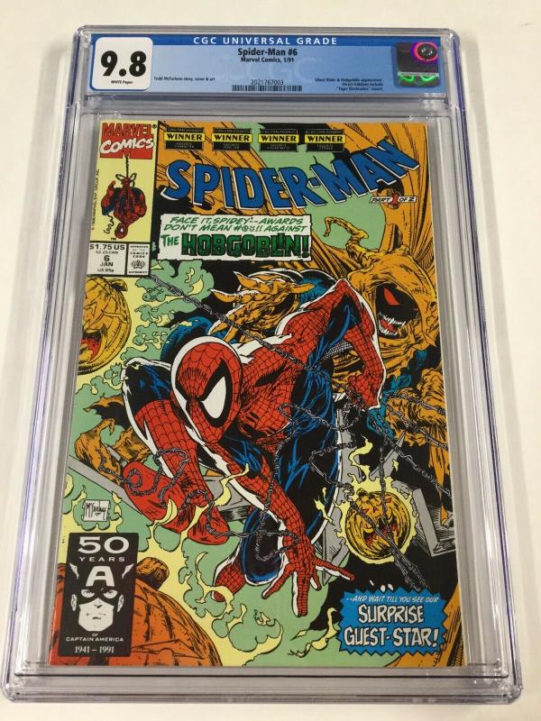 Spider-man 6 Cgc 9.8 White Pages Todd McFarlane Cover 1990 Series