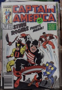 Captain America  #337  1988 MARVEL DISNEY KEY NEWSTAND mark jewelers 1st captain