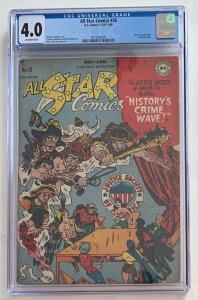 (1947) ALL STAR COMICS #38 CGC 4.0 OWP! Rare Golden Age! BLACK CANARY Begins!