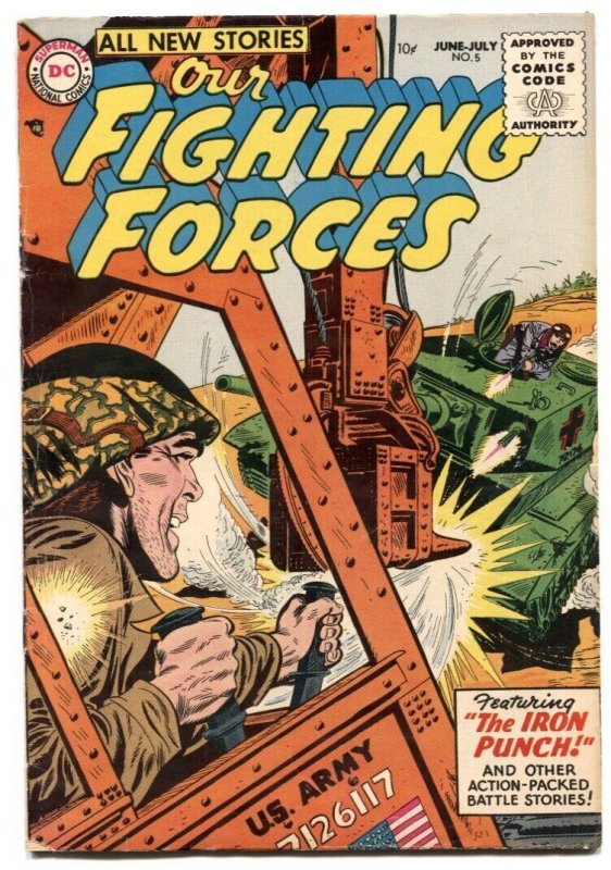 Our Fighting Forces #5 1955- THE IRON PUNCH- fn