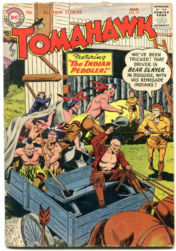 Tomahawk Comics #47 1957-DC Western Silver Age VG+ 