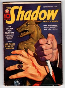 PULP:  SHADOW 1938 Sept 1 -High Grade- STREET AND SMITH-RARE PULP FN/VF
